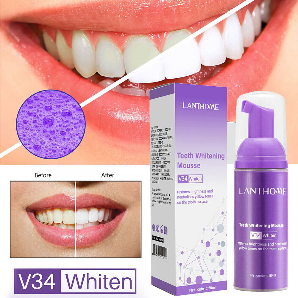 Teeth Whitening Purple Mousse