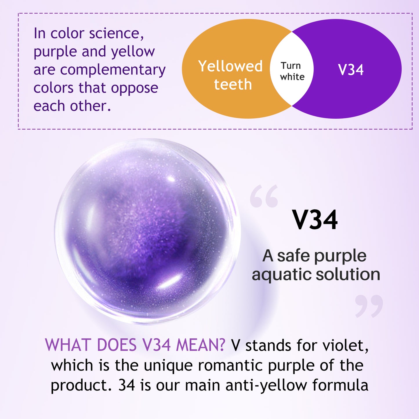 Teeth Whitening Purple Mousse